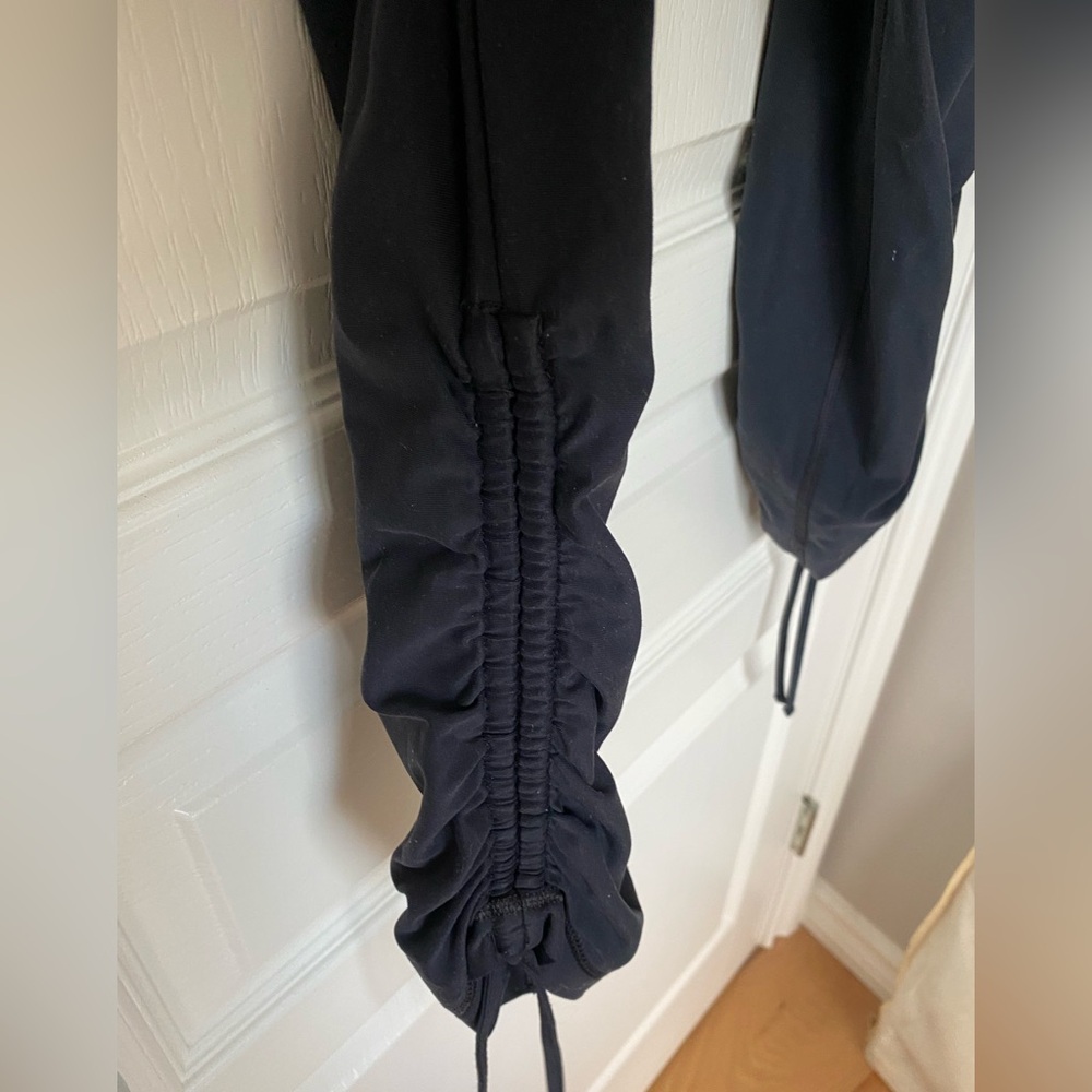 Black Ruched legging pants